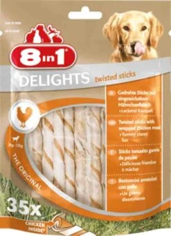 8in1 Delights Twisted Sticks XS Pour Chien X 35