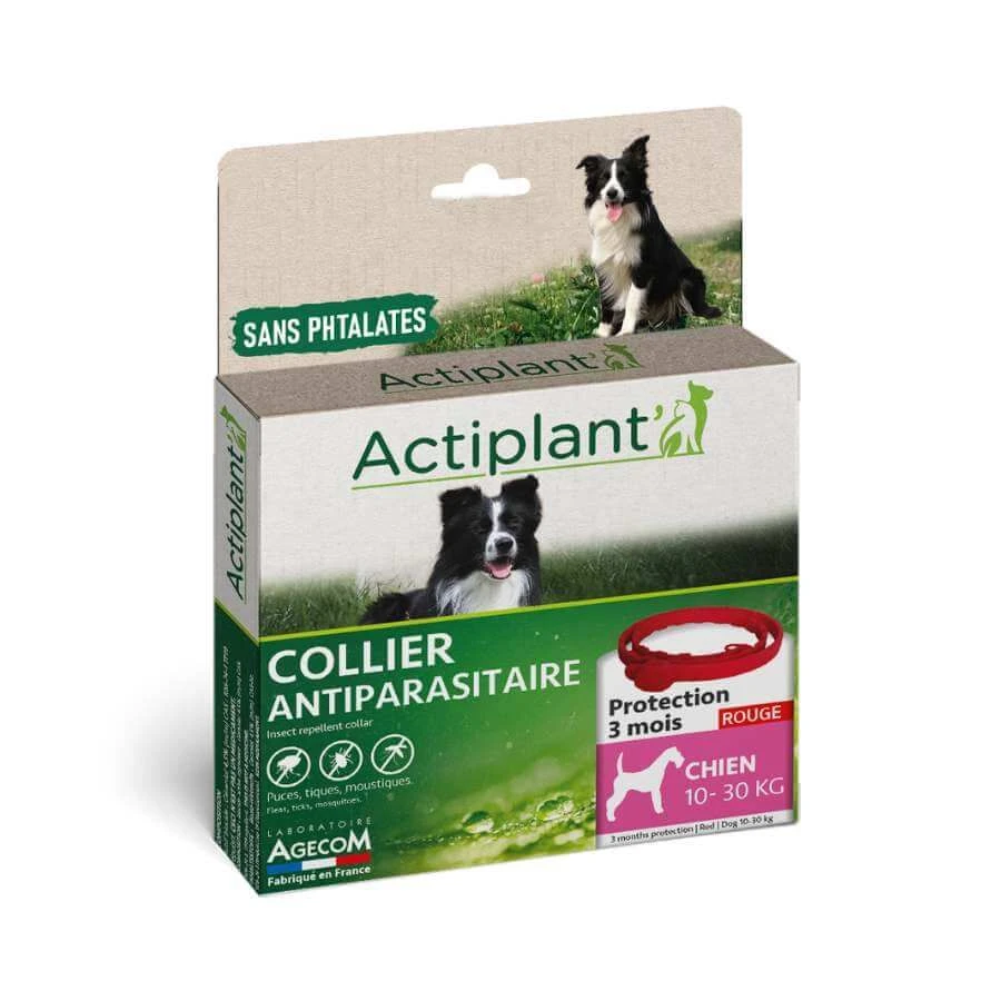 Actiplant Collier Antiparasitaire Rouge Chien 15-30 Kg - Image 2