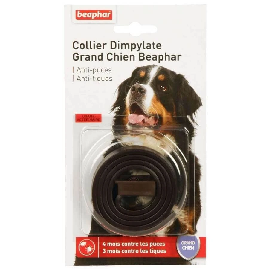 Beaphar Collier Dimpylate Puces Grand Chien Marron - Image 2