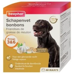 Beaphar Friandises Maxi Graisse De Mouton & Ail Pour Chien X40