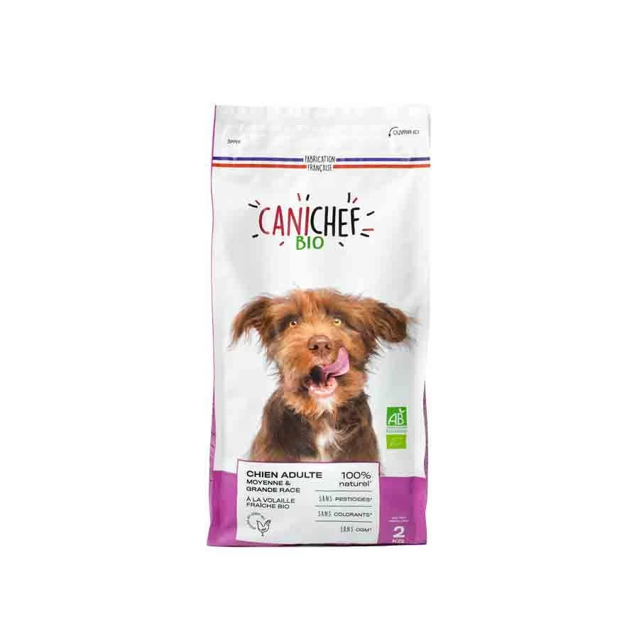 Canichef Croquettes BIO Chien Grande Race 2 Kg
