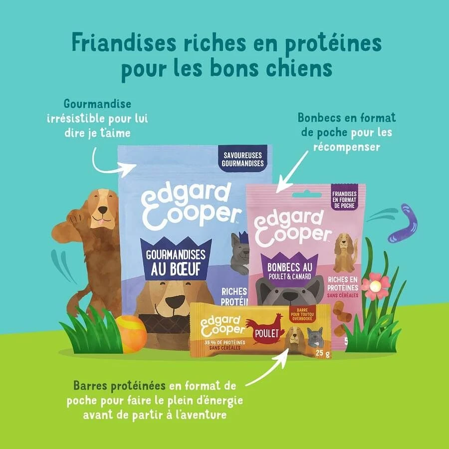 Edgard & Cooper Tendres Gourmandises Boeuf Chien 150 G - Image 4