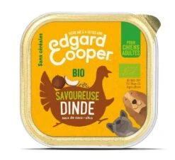 Edgard & Cooper Barquette Dinde Bio Chien 17x100 G