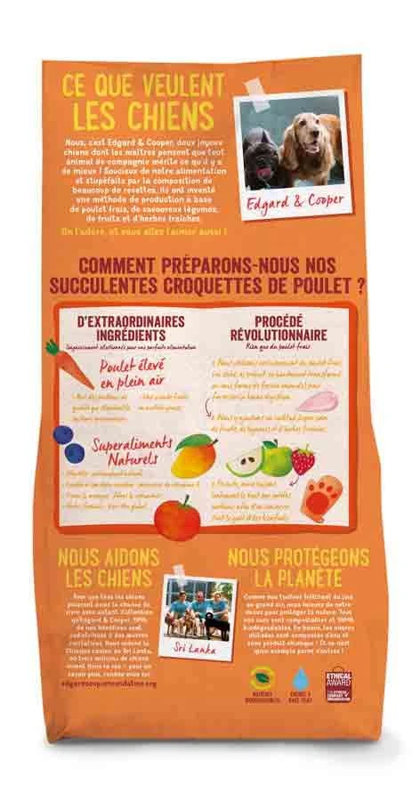Edgard & Cooper Sans Céréales Au Poulet Frais Chien Adult 12 Kg - Image 2