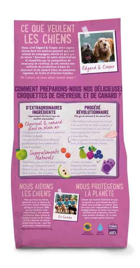 Edgard & Cooper Chevreuil Frais & Canard Sans Céréales Grand Chien Adult 12 Kg - Image 2