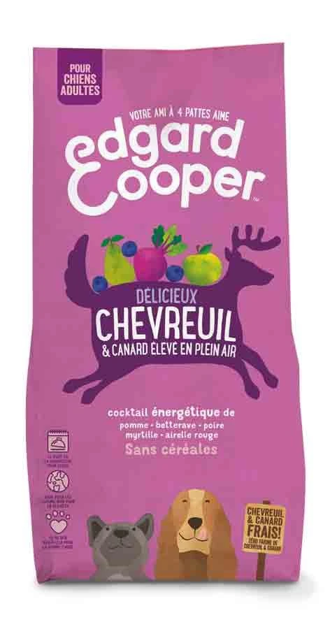 Edgard & Cooper Chevreuil Frais & Canard Sans Céréales Grand Chien Adult 12 Kg