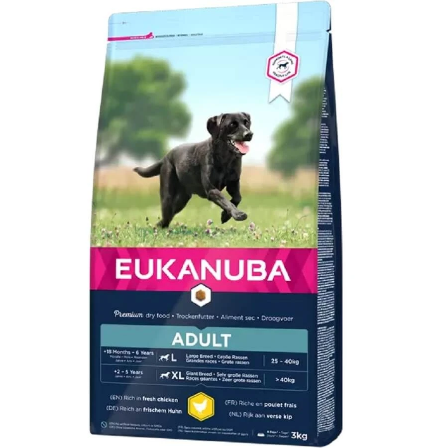 Eukanuba Chien Active Adult Grande Race Poulet 3 Kg