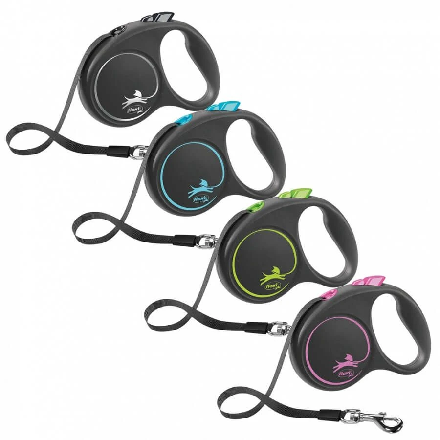 Flexi Black Design Laisse Sangle S Rose 5 M - Image 2