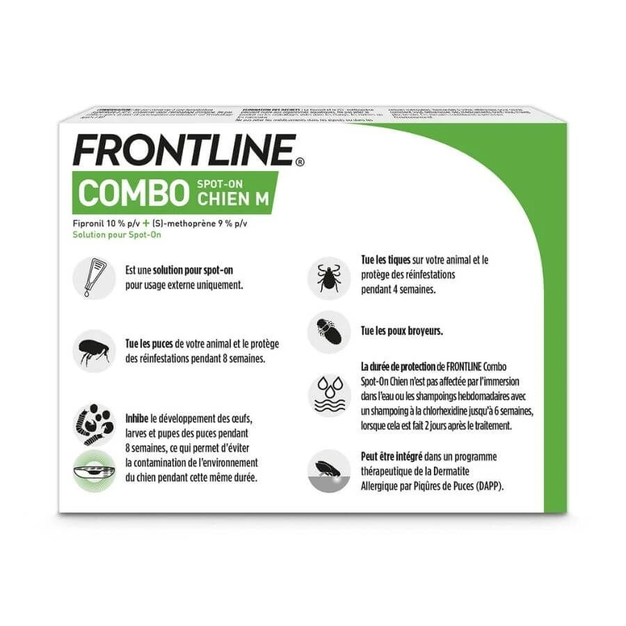 Frontline Combo Chien 10-20 Kg 6 Pipettes - Image 2