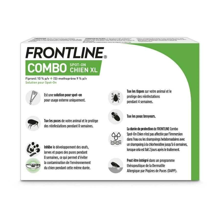 Frontline Combo Chien 40-60 Kg 4 Pipettes - Image 2