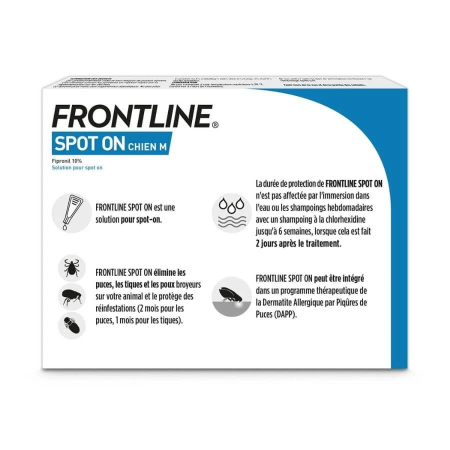 Frontline Spot On Chien De 10-20 Kg 6 Pipettes - Image 2