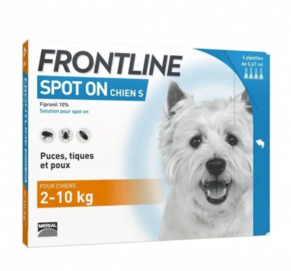 Frontline Spot On Chien De 2-10 Kg 6 Pipettes