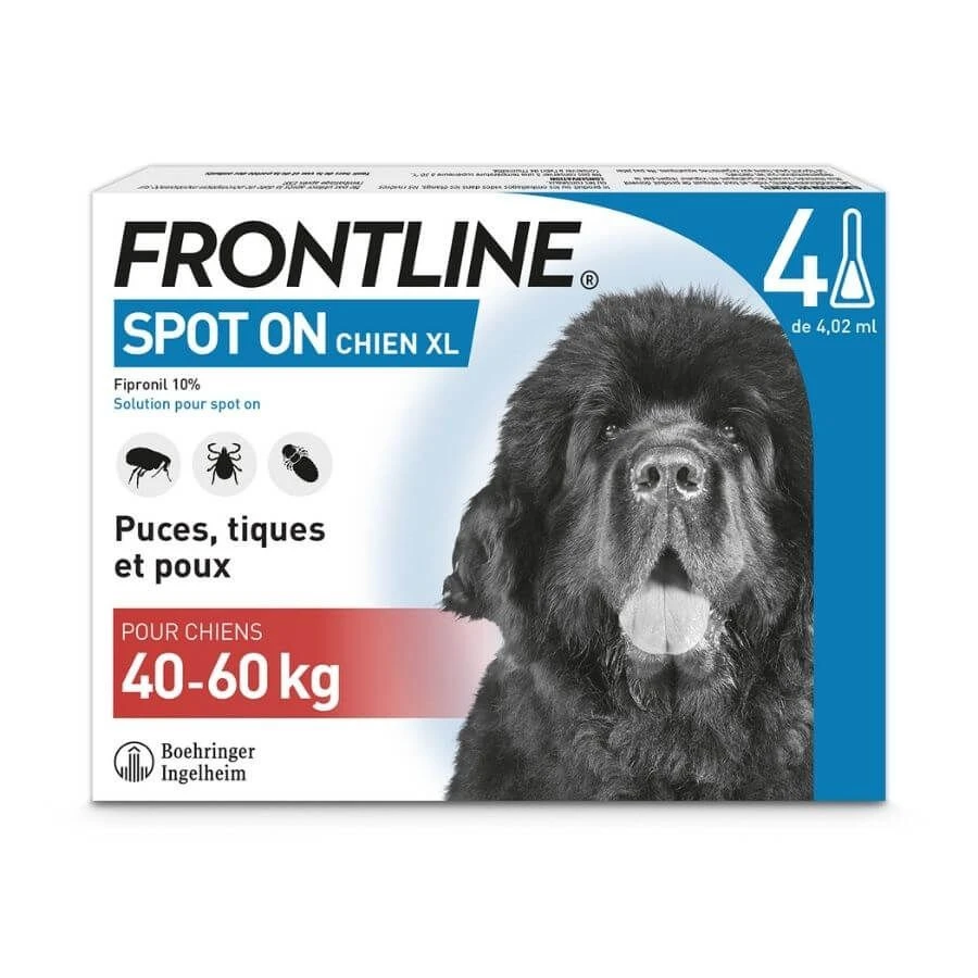 Frontline Spot On Chien De 40-60 Kg 4 Pipettes - Image 5