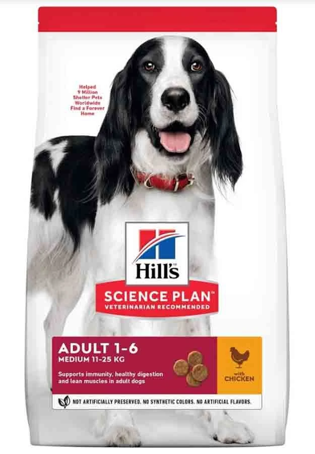 Hill's Science Plan Hill's Science Plan Canine Adult Medium Poulet 14 Kg