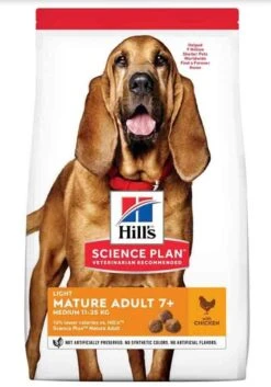 Hill's Science Plan Hill's Science Plan Canine Mature Adult 7+ Light Medium Poulet 14 Kg