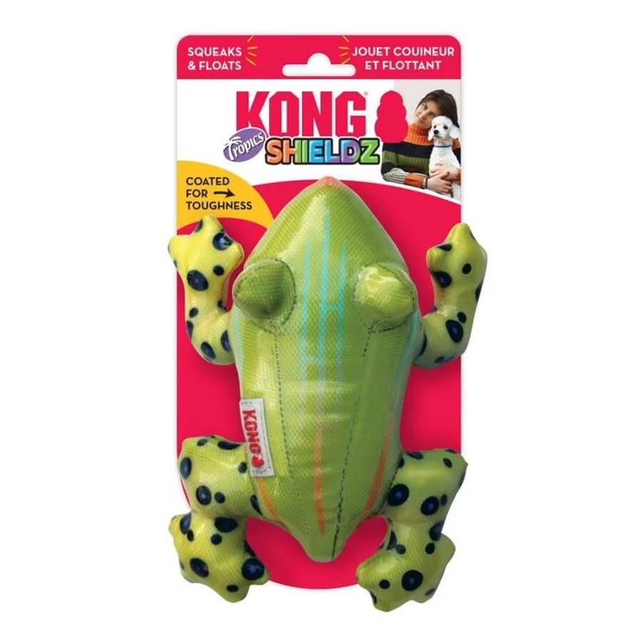 KONG Jouet Shieldz Tropics Grenouille