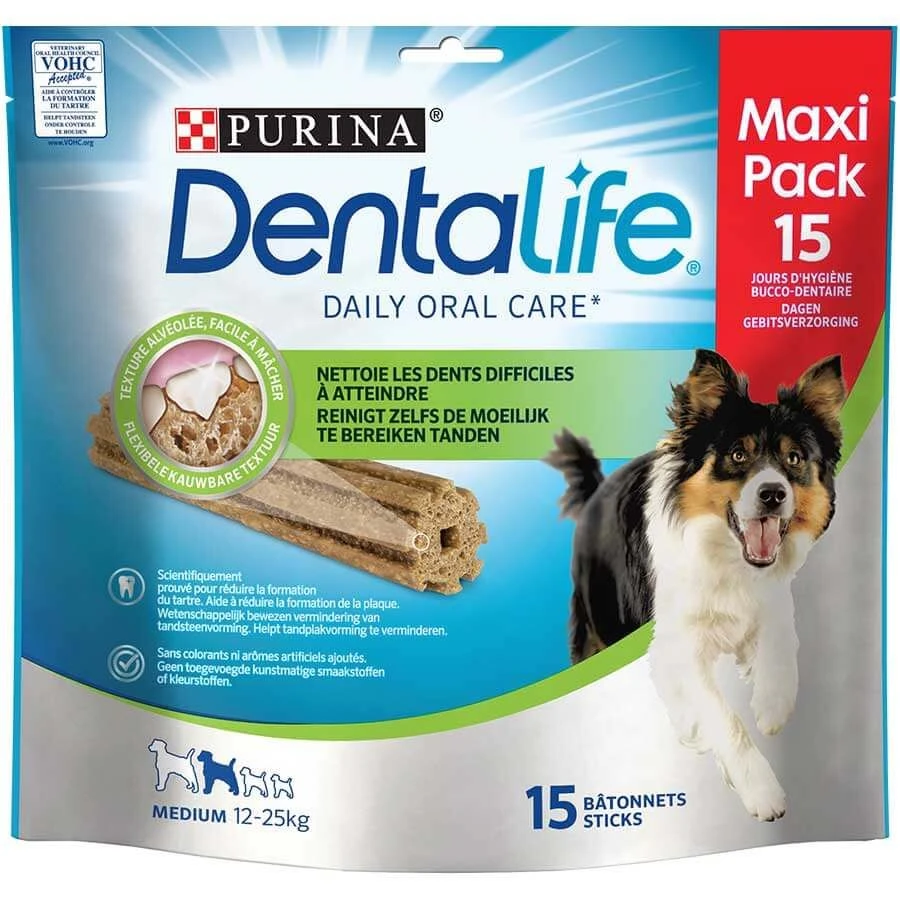 Purina DentaLife Stick Chien Medium 15 Bâtonnets