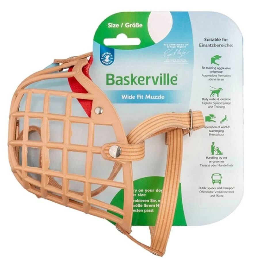 Muselière Baskerville Muzzle Beige T9