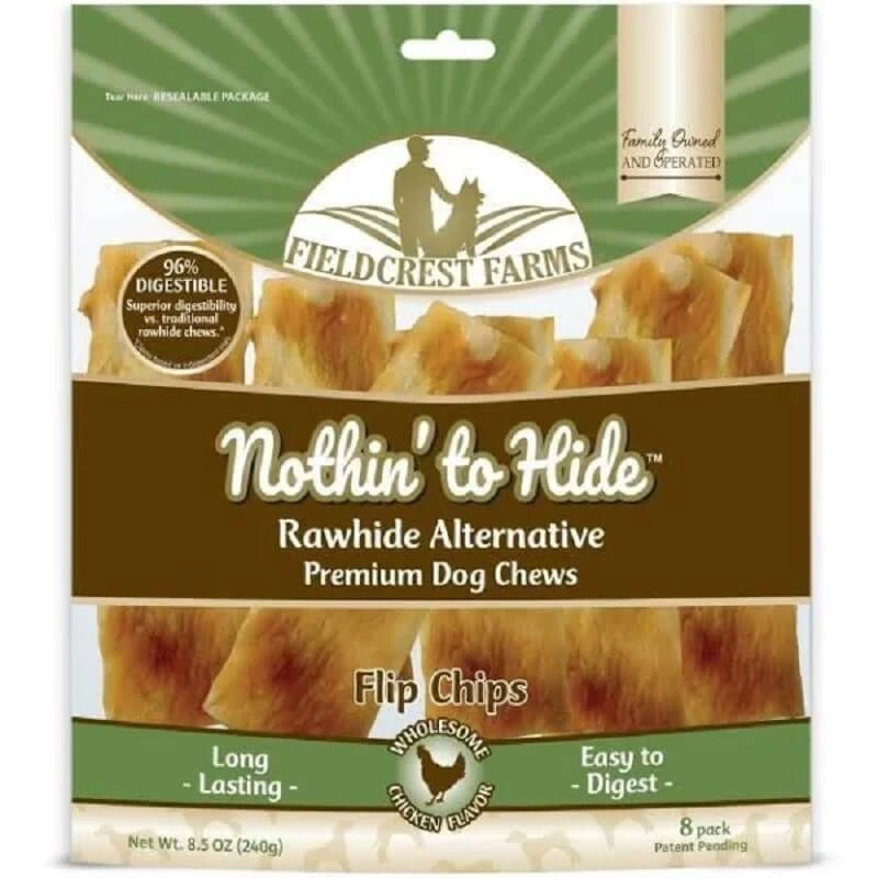 Nothin' To Hide Flip Chips Au Poulet Pour Chien X8