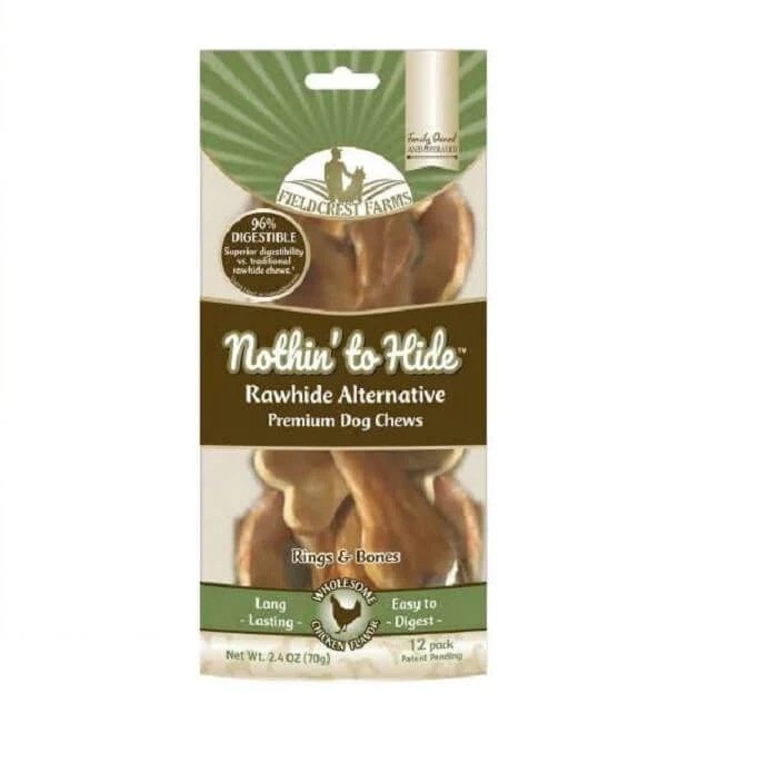 Nothin' To Hide Rings & Bones Au Poulet Pour Chien X12