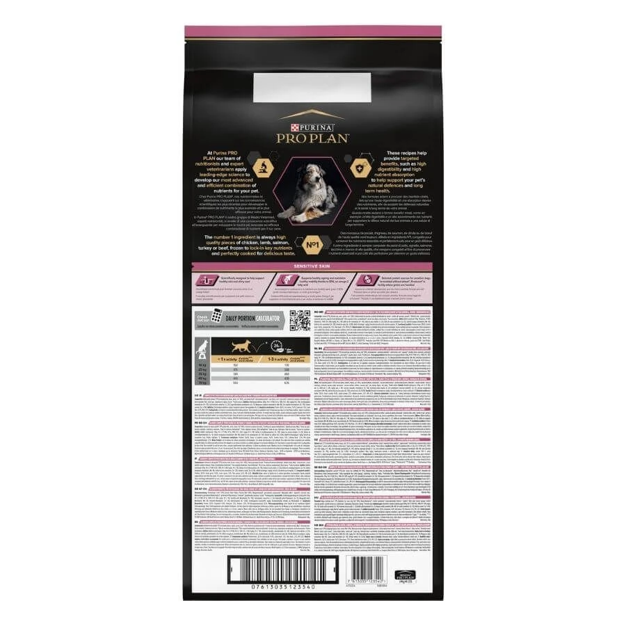 Purina Proplan Chien Medium-Large Adult 7+ Sensitive Skin Saumon OPTIDERMA 14 Kg - Image 3