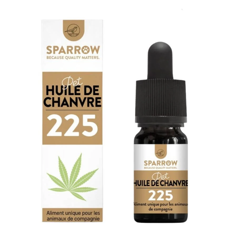 Sparrow Huile De Chanvre 225 CBD 2% Chien 10 Ml