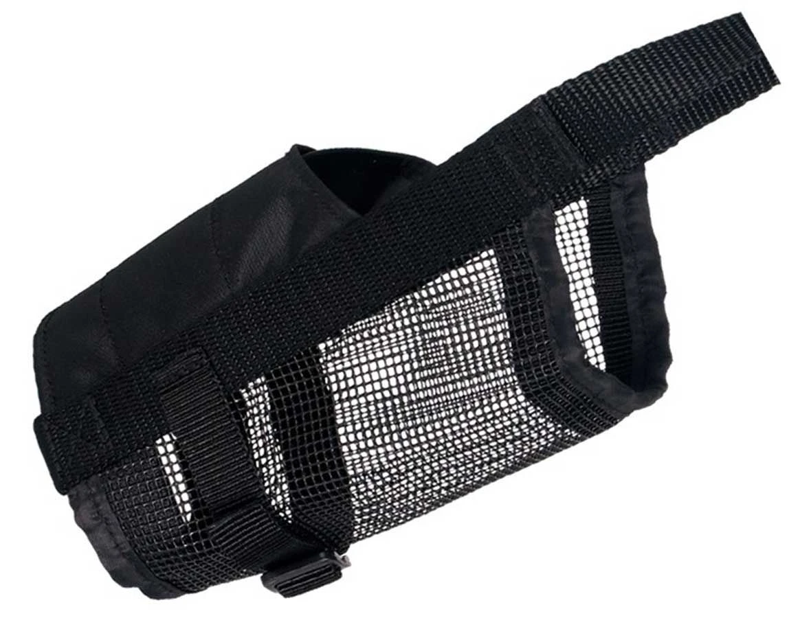 Trixie Muselière Avec Partie Maillée Noir M