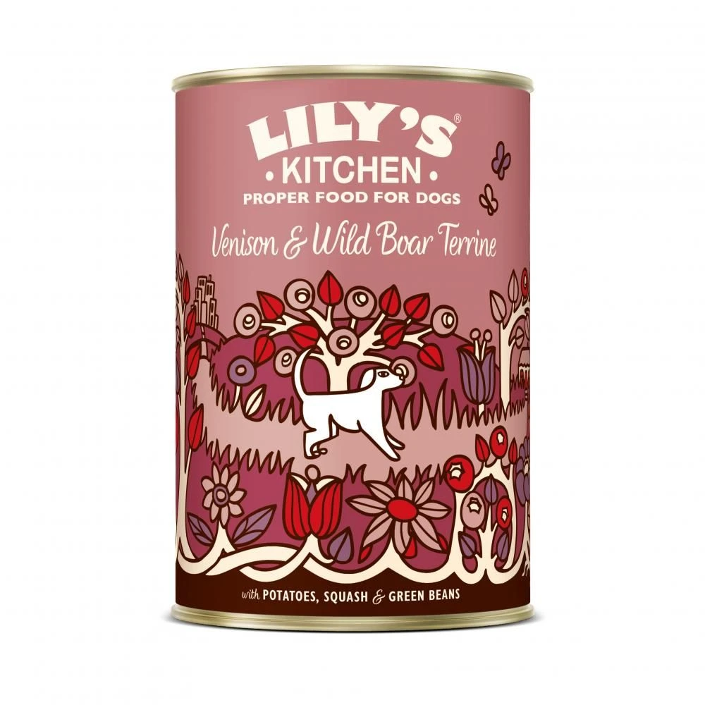 Lily's Kitchen Lily's Kitchen Terrine Chevreuil Et Sanglier Sans Céréales Chien 6 X 400 G
