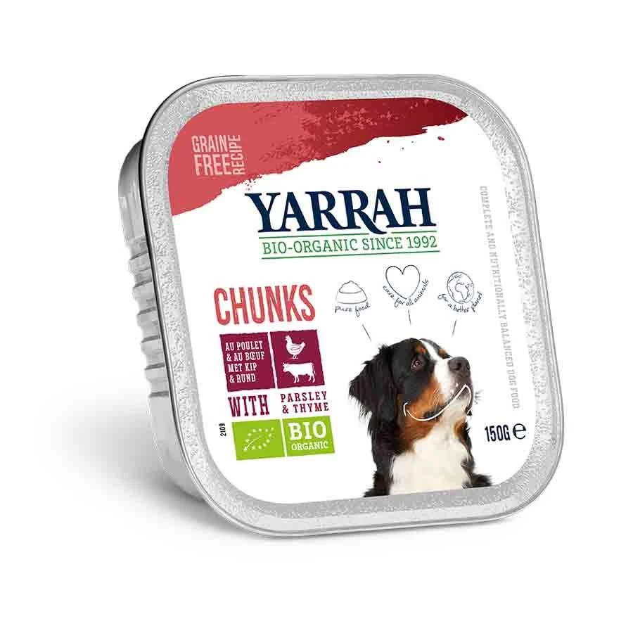 Yarrah Bio Bouchées De Boeuf Au Persil Et Au Thym Pour Chien 12 X 150 G